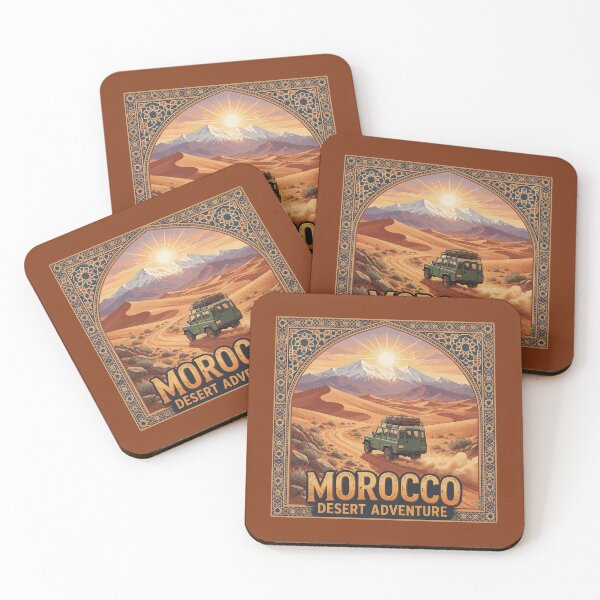 Item preview, MOROCCO Maroc Moroccan 4x4 Off Road Sticker TShirt 07 designed and sold by OuterShellUK.