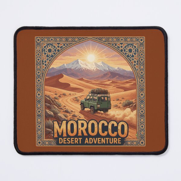 Item preview, MOROCCO Maroc Moroccan 4x4 Off Road Sticker TShirt 07 designed and sold by OuterShellUK.