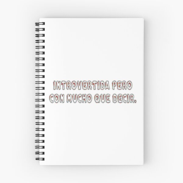Item preview, Introvertida pero con mucho que decir. - Spanish phrase designed and sold by Yamy Morrell Art and Design.
