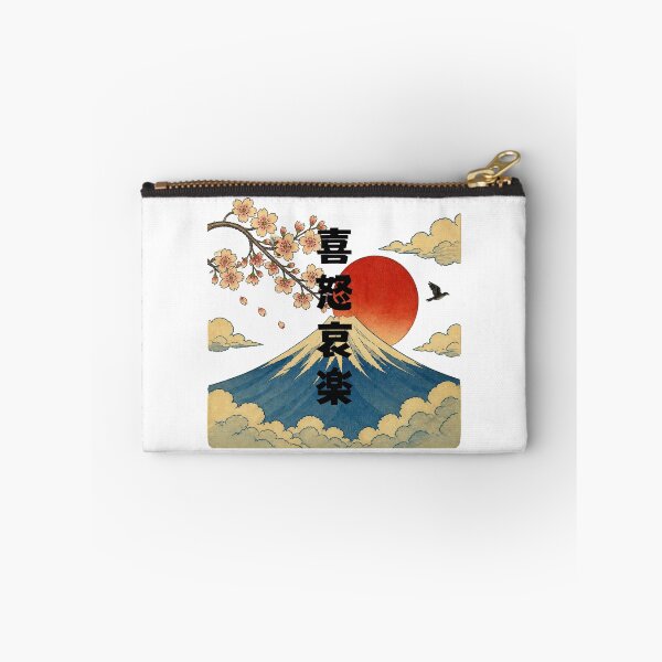 Item preview, Kidoairaku - Joy Anger Sorrow Pleasure | Ukiyo-e Style Mount Fuji | Japanese Design designed and sold by JapanMemoir.