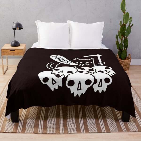 Item preview, Grinning Reaper Cat on Skulls with SOULS Speech Bubble designed and sold by Jarya-Menari.