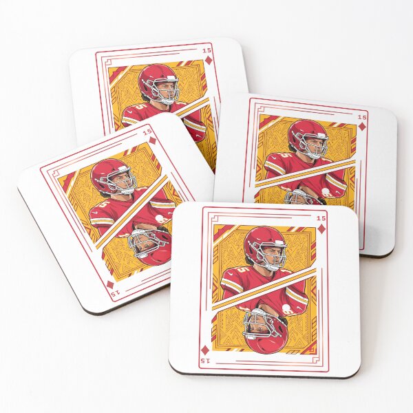 Item preview, Arte de la NFL sobre la baraja de cartas de Patrick Mahomes designed and sold by NAMIllustrator.