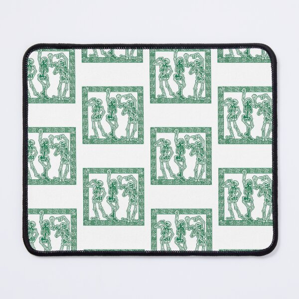 Item preview, Green Dancing Skeletons Ornate Border Art designed and sold by SoyLamderma.