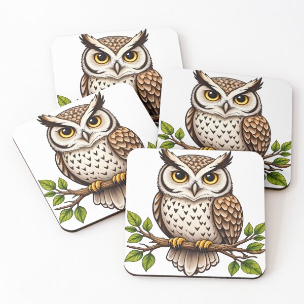 Item preview, Wise Woodland Owl – Wild Forest Spirit designed and sold by JanRizz.
