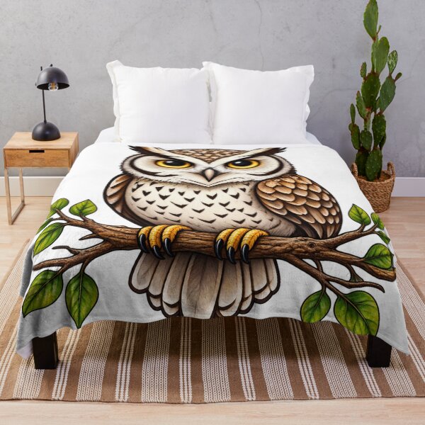 Item preview, Wise Woodland Owl – Wild Forest Spirit designed and sold by JanRizz.