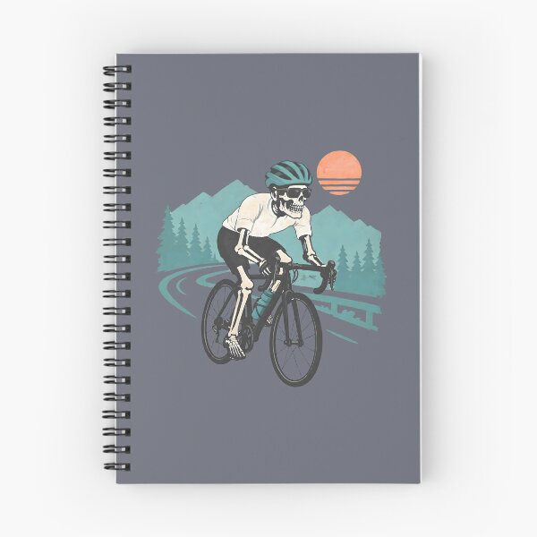 Item preview, Cyclist Skeleton Cool Bicycle Rider Landscape designed and sold by CreepyCornerArt.