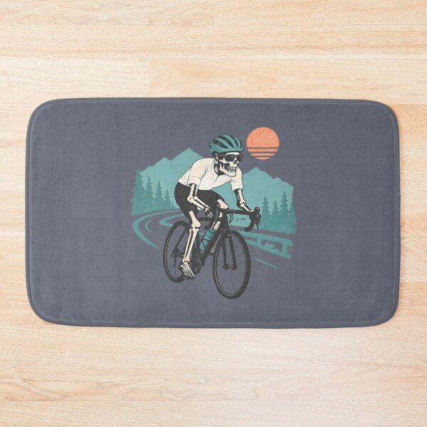 Item preview, Cyclist Skeleton Cool Bicycle Rider Landscape designed and sold by CreepyCornerArt.