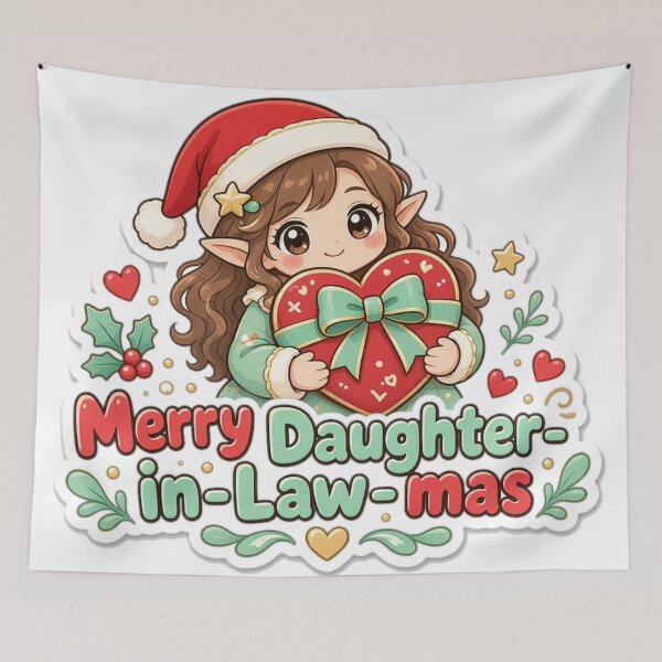 Artikelvorschau, Daughter In Law Christmas Merry Daughter-in-Law-mas Gift entworfen und verkauft von Soft Merch.