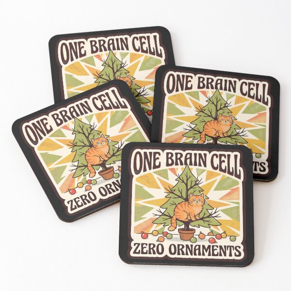 Item preview, Orange Cat Christmas — One Brain Cell Meme designed and sold by TheCalmEdit.
