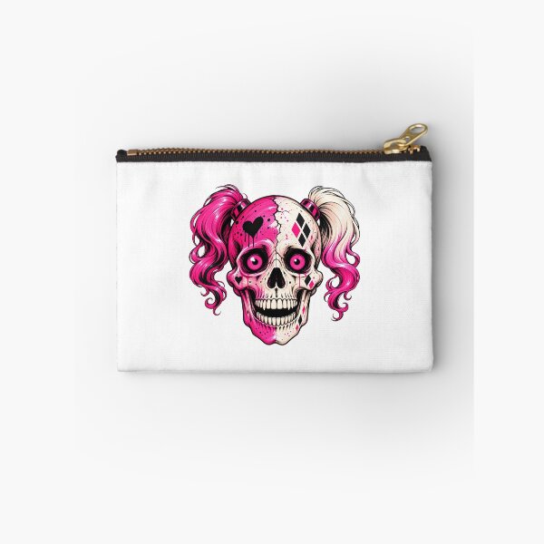 Item preview, Pink Skull Harley Quinn Gothic Halloween designed and sold by t-patterns.