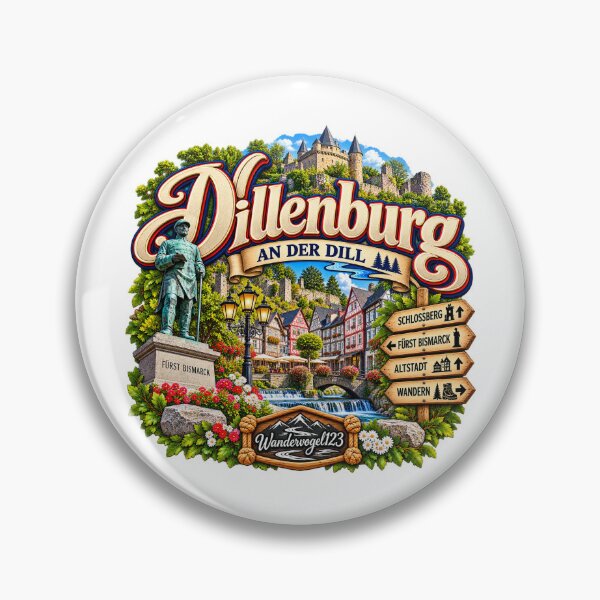 Item preview, Dillenburg Hesse – Old Town Schlossberg & Dilltal designed and sold by Wandervogel123.