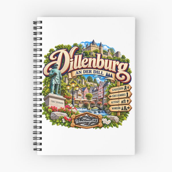 Item preview, Dillenburg Hesse – Old Town Schlossberg & Dilltal designed and sold by Wandervogel123.