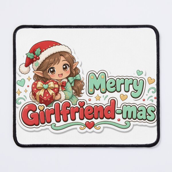 Artikelvorschau, Girlfriend Christmas Merry Girlfriend-mas Gift entworfen und verkauft von Soft Merch.