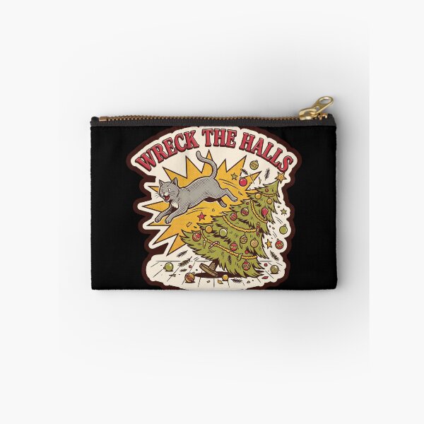 Item preview, Wreck the Halls — Funny Cat Christmas Tree designed and sold by TheCalmEdit.