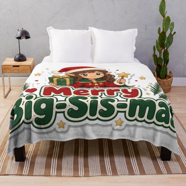 Artikelvorschau, Big Sister Christmas Merry Big Sis-mas Gift entworfen und verkauft von Soft Merch.
