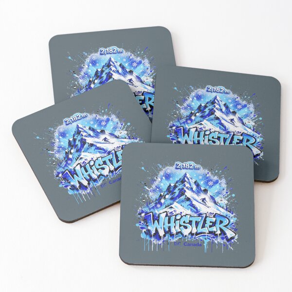 Item preview, Whistler Blackcome Ski Resort Canada B.C. Skiing Sticker TShirt 03 designed and sold by OuterShellUK.