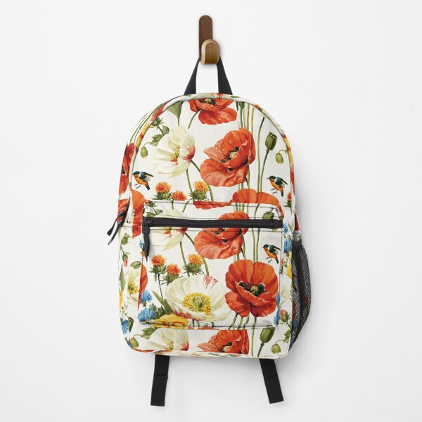 Item preview, Colorful Poppies and Little Garden Bird designed and sold by junkydotcom.