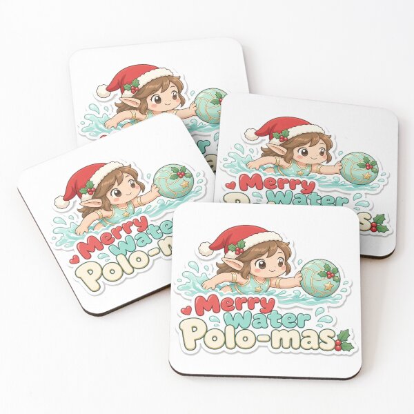 Aperçu de l'œuvre Water Polo Christmas Merry Water Polo-mas Gift créée et vendue par Soft Merch.