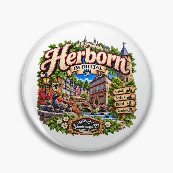 Item preview, Herborn in the Dill Valley – Historic Old Town Hesse designed and sold by Wandervogel123.