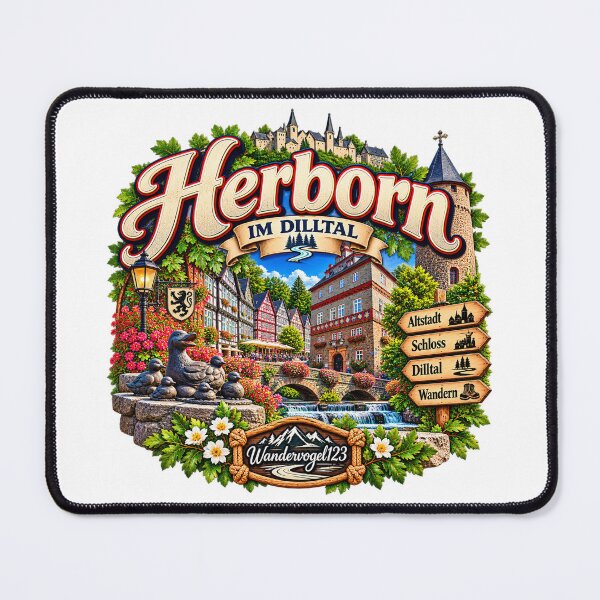 Item preview, Herborn in the Dill Valley – Historic Old Town Hesse designed and sold by Wandervogel123.