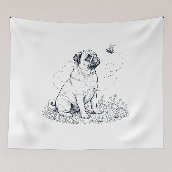 Item preview, Pug Bumble Bee Honeybee Dog Lover designed and sold by dian-rody-crest.