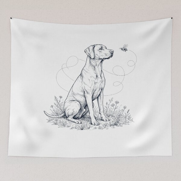 Artikelvorschau, Rhodesian Ridgeback Hummel Honigbiene Hundeliebhaber entworfen und verkauft von dian-rody-crest.
