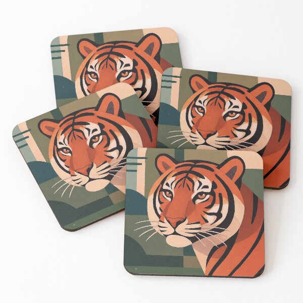 Item preview, Tiger illustration – Majestic Wild Tiger Portrait designed and sold by GalleryKauffeld.