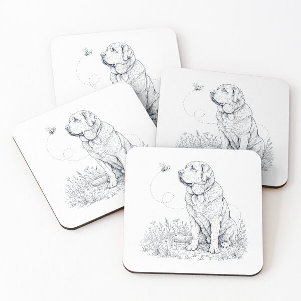 Aperçu de l'œuvre Mastiff espagnol, abeille, chien amoureux créée et vendue par dian-rody-crest.