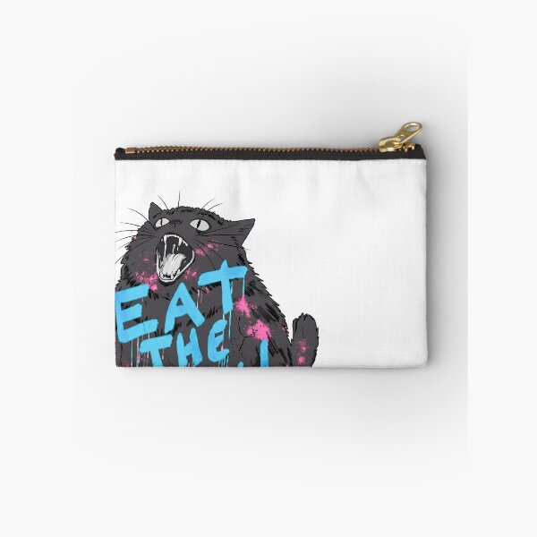Item preview, Eat The Rich Black Cat Graffiti Funny Meme designed and sold by NilsMitchell.