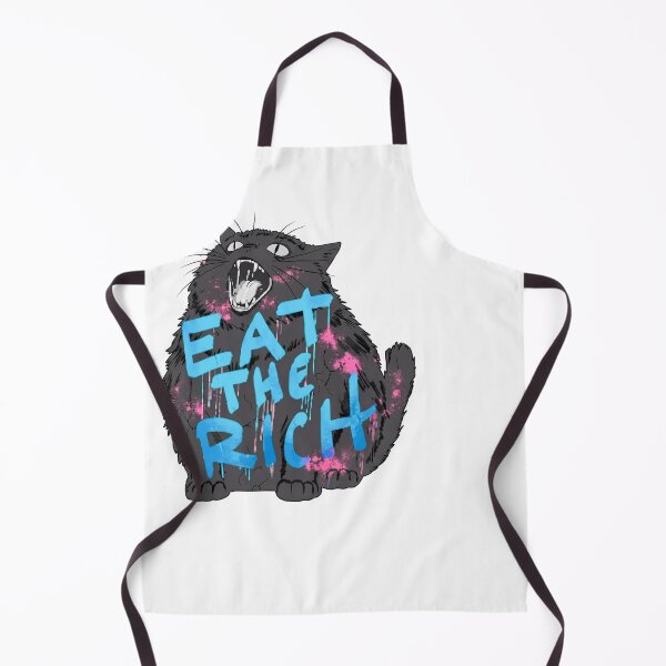 Item preview, Eat The Rich Black Cat Graffiti Funny Meme designed and sold by NilsMitchell.