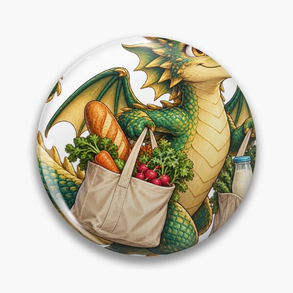 Item preview, Cute baby dragon shopping, weekly grocery shopping, fantasy designed and sold by LongIslandDesgn.
