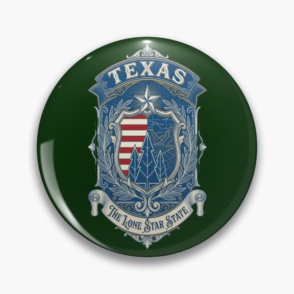 Artikelvorschau, Texas Lone Star State Vintage Wappen Emblem entworfen und verkauft von Dzblack.