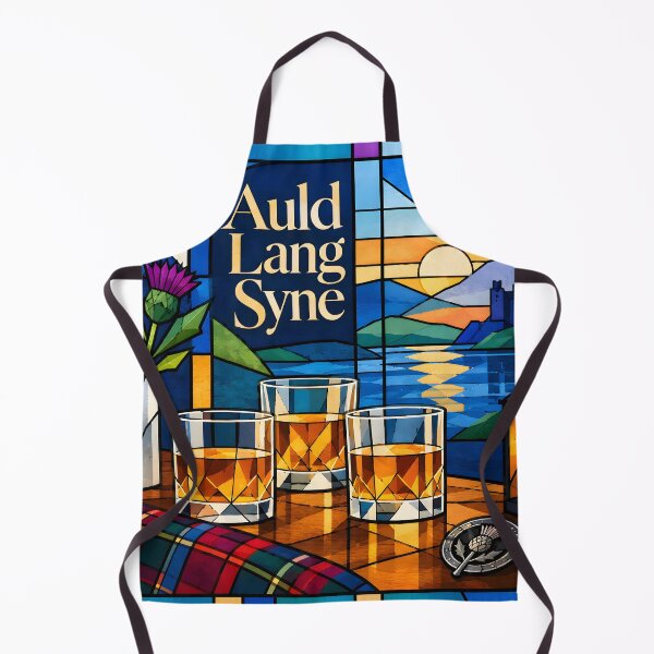 Artikelvorschau, Auld Lang Syne Buntglas entworfen und verkauft von Sybille-Yates.