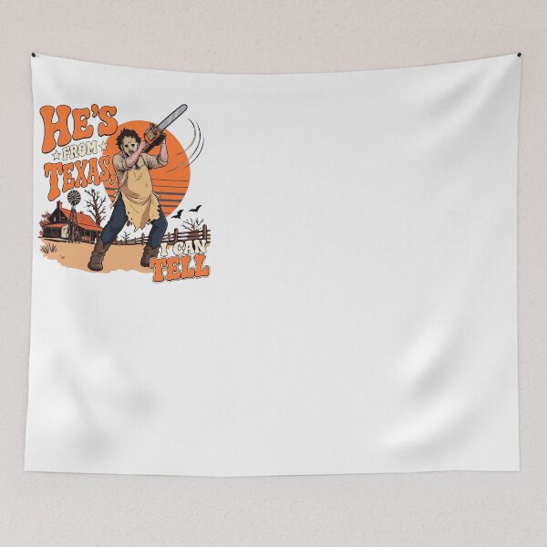 Item preview, Hes From Texas I Can Tell Halloween Horror Vintage designed and sold by NilsMitchell.