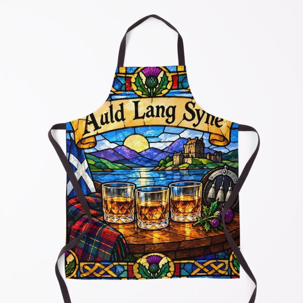 Artikelvorschau, Auld Lang Syne Buntglas entworfen und verkauft von Sybille-Yates.