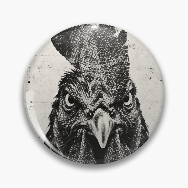 Item preview, Who’s Talking? – Vintage Black & White Rooster Hooligan designed and sold by Jandedan.