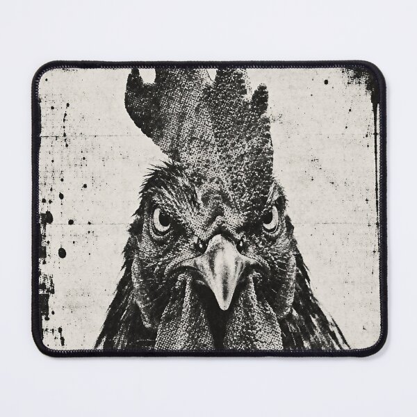 Item preview, Who’s Talking? – Vintage Black & White Rooster Hooligan designed and sold by Jandedan.