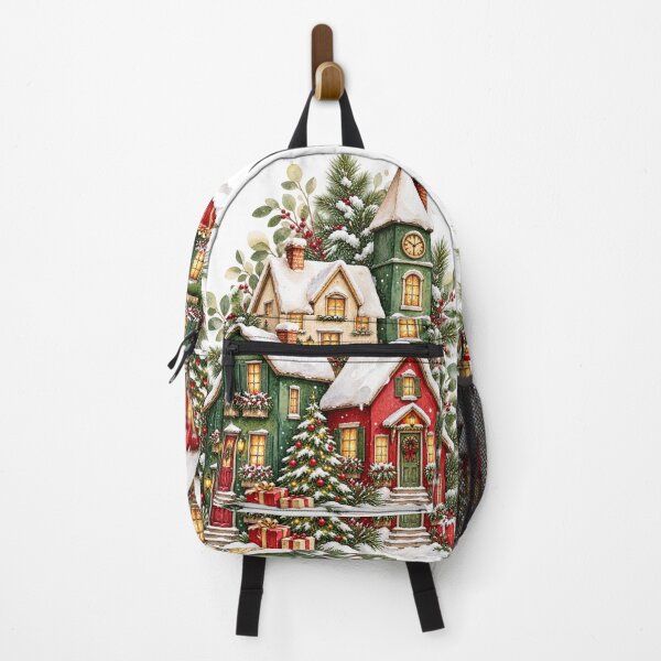 Item preview, Festive Watercolor Christmas Village designed and sold by Fun In The Sun .