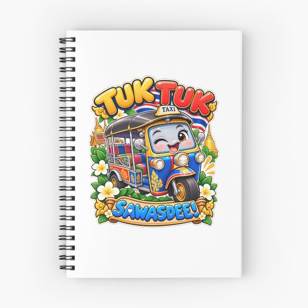 Item preview, Cute Thai Tuk Tuk Sawasdee – Bangkok Thailand Kawaii Art designed and sold by Pali's shop.