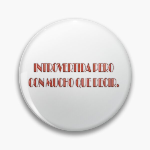 Artikelvorschau, Introvertida pero con mucho que decir 2 – spanische Phrase entworfen und verkauft von Yamy Morrell Art and Design.