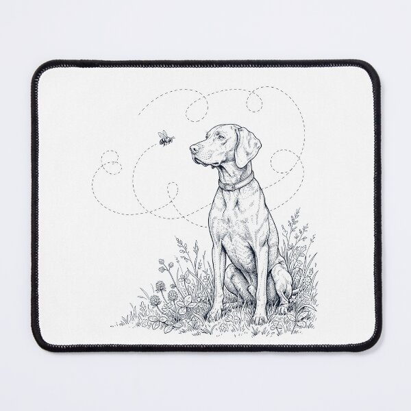 Aperçu de l'œuvre Vizsla, abeille, chien amoureux créée et vendue par dian-rody-crest.