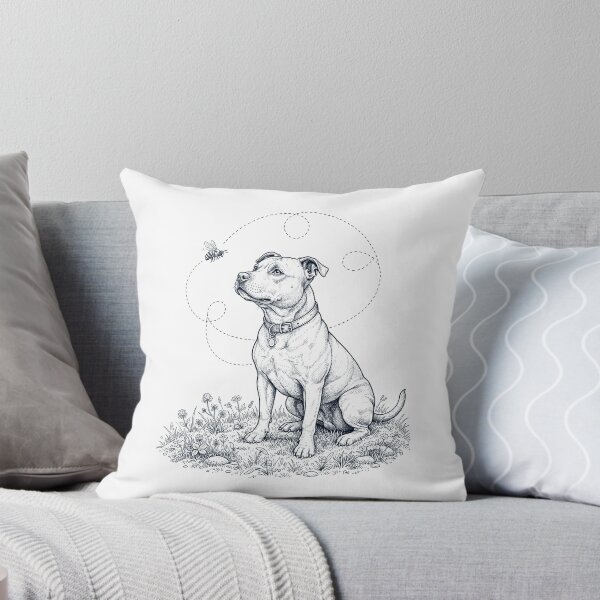 Item preview, Staffordshire Bull Terrier Bumble Bee Honeybee Dog Lover designed and sold by dian-rody-crest.