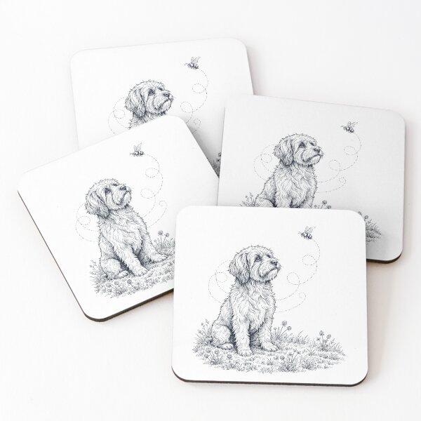 Item preview, Amante de los perros Terrier Tibetano Abejorro Abeja melífera designed and sold by dian-rody-crest.