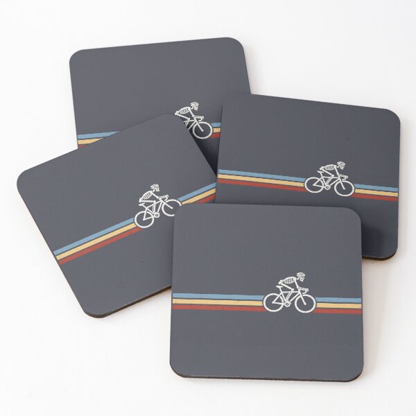 Artikelvorschau, Fahrradfahrendes Skelett Retro Einfach entworfen und verkauft von CreepyCornerArt.