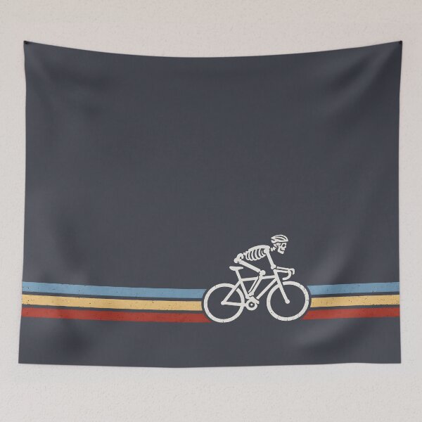 Item preview, Bicycle Riding Skeleton Retro Simple  designed and sold by CreepyCornerArt.