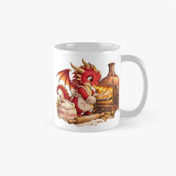 Item preview, Little Dragon Bakes Bread Wood Oven Baker Baking Fantasy designed and sold by LongIslandDesgn.