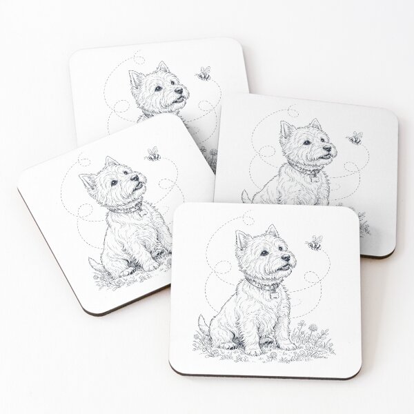 Item preview, West Highland White Terrier Bumble Bee Honeybee Dog Lover designed and sold by dian-rody-crest.