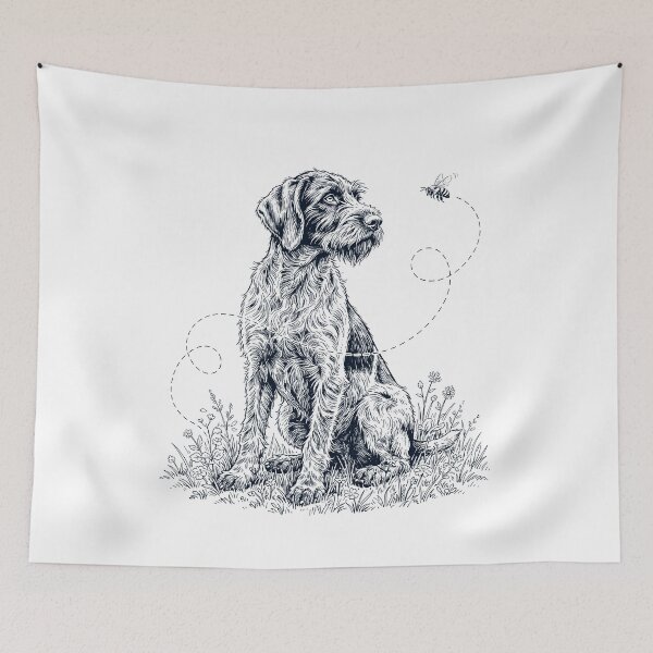 Item preview, Wirehaired Pointing Griffon Bumble Bee Honeybee Dog Lover designed and sold by dian-rody-crest.