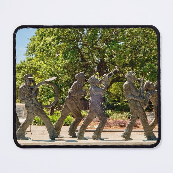 Item preview, Jazz, brass band statue at Louis Armstrong Park New Orleans, Louisiana, USA designed and sold by Photopat.