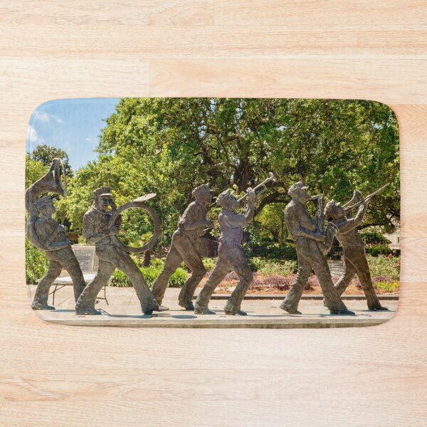 Item preview, Jazz, brass band statue at Louis Armstrong Park New Orleans, Louisiana, USA designed and sold by Photopat.